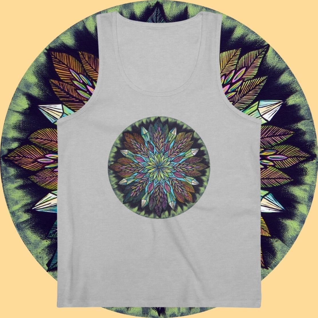 "Krystalhoja" Lords Organic Tank Top - Blue Flame Array Tank Top