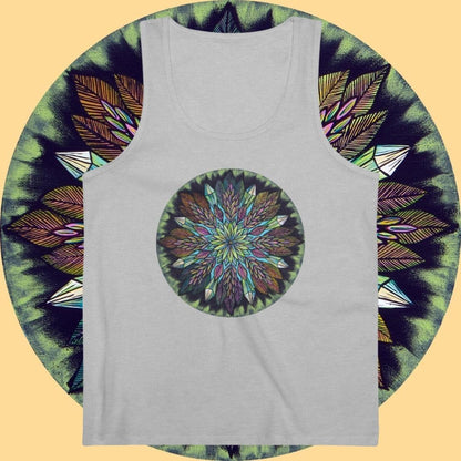 "Krystalhoja" Lords Organic Tank Top - Blue Flame Array Tank Top