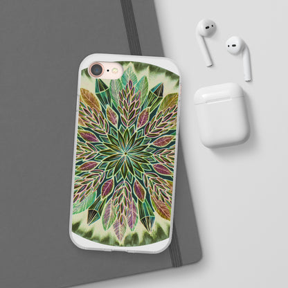 "Krystalhoja Verde" Art Phone Armor (slim-fit) - Blue Flame Array Phone Case