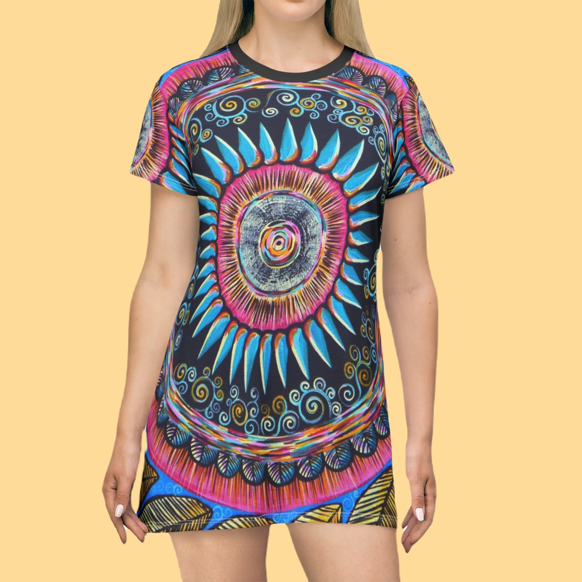 "Mandalamirananda" Ladies T-Shirt Dress