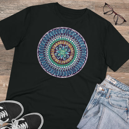 "AquilazurA Kryst'dala" Lords & Ladies Organic TriniTee - Blue Flame Array Black / 2XS T-Shirt