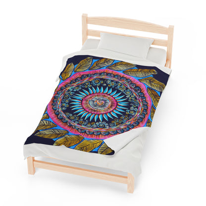 "Mandalamirananda" Dreamcatcher Blanket