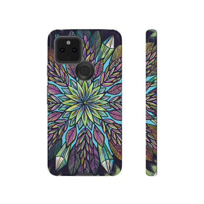 "Krystalhoja" Art Phone Armor - Blue Flame Array Google Pixel 5 5G / Glossy Phone Case