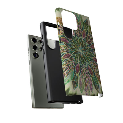 "Krystalhoja Verde" Art Phone Armor - Blue Flame Array Phone Case