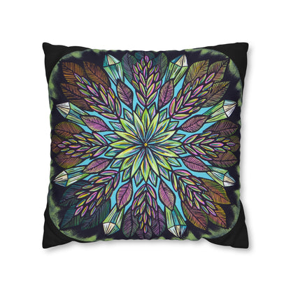 "Krystalhoja" Dreamcatcher Pillow Cover - Blue Flame Array Home Decor