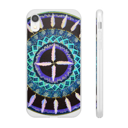 "Cuatro Vientos" Art Phone Armor (slim-fit) - Blue Flame Array iPhone XR Phone Case