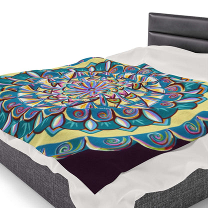 "Almandalayana" Dreamcatcher Blanket - Blue Flame Array All Over Prints