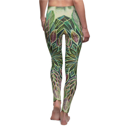 Casual Leggings ~ "Krystalhoja Verde"