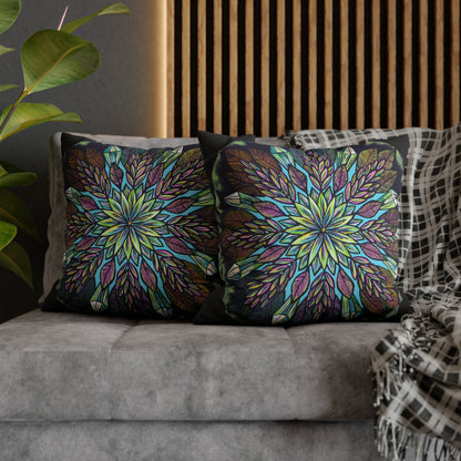 "Krystalhoja" Dreamcatcher Pillow Cover - Blue Flame Array Home Decor