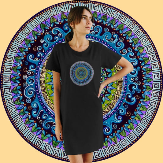 "Mandaquala" Ladies Organic T-Shirt Dress