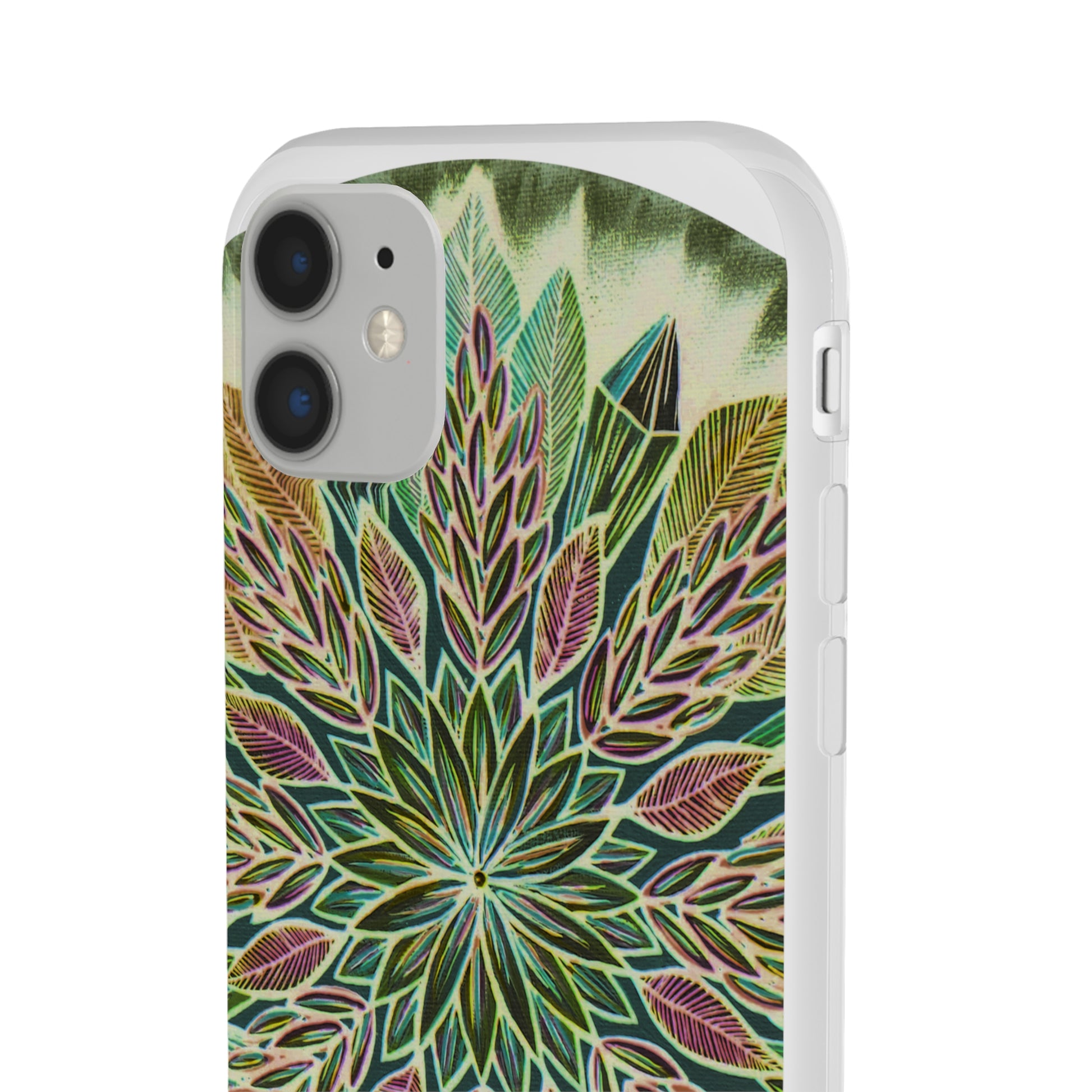 "Krystalhoja Verde" Art Phone Armor (slim-fit) - Blue Flame Array Phone Case