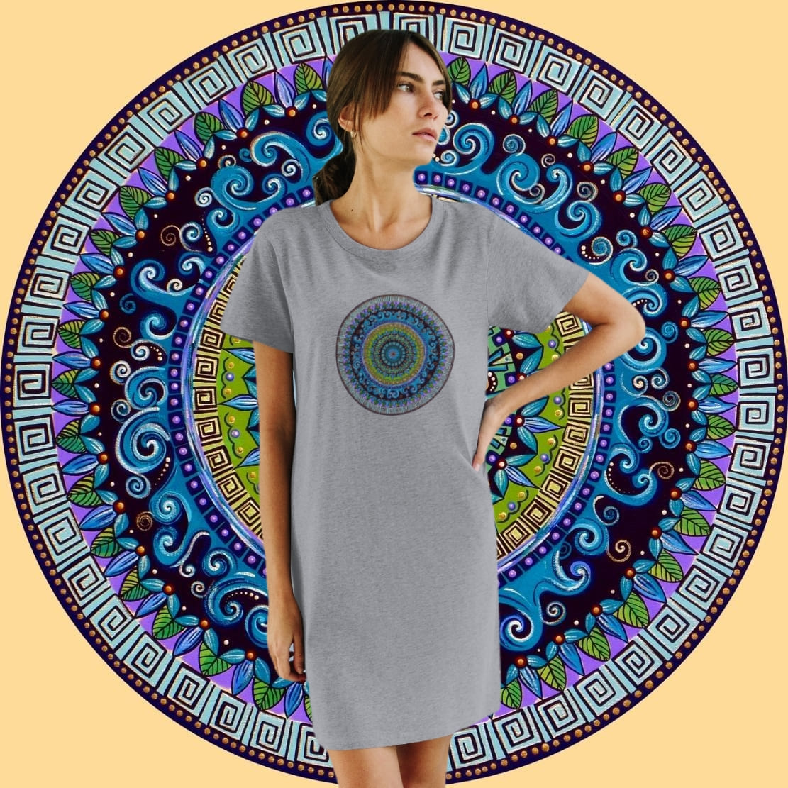 "Mandaquala" Ladies Organic T-Shirt Dress