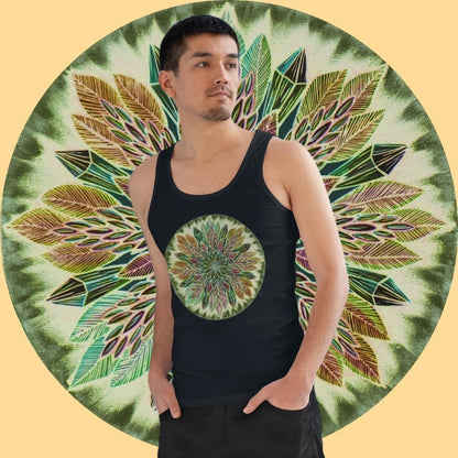 "Krystalhoja Verde" Lords Organic Tank Top - Blue Flame Array Tank Top