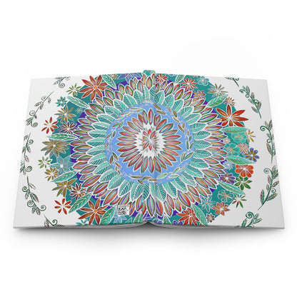 "Mandalavida Blanka" Hardcover Journal