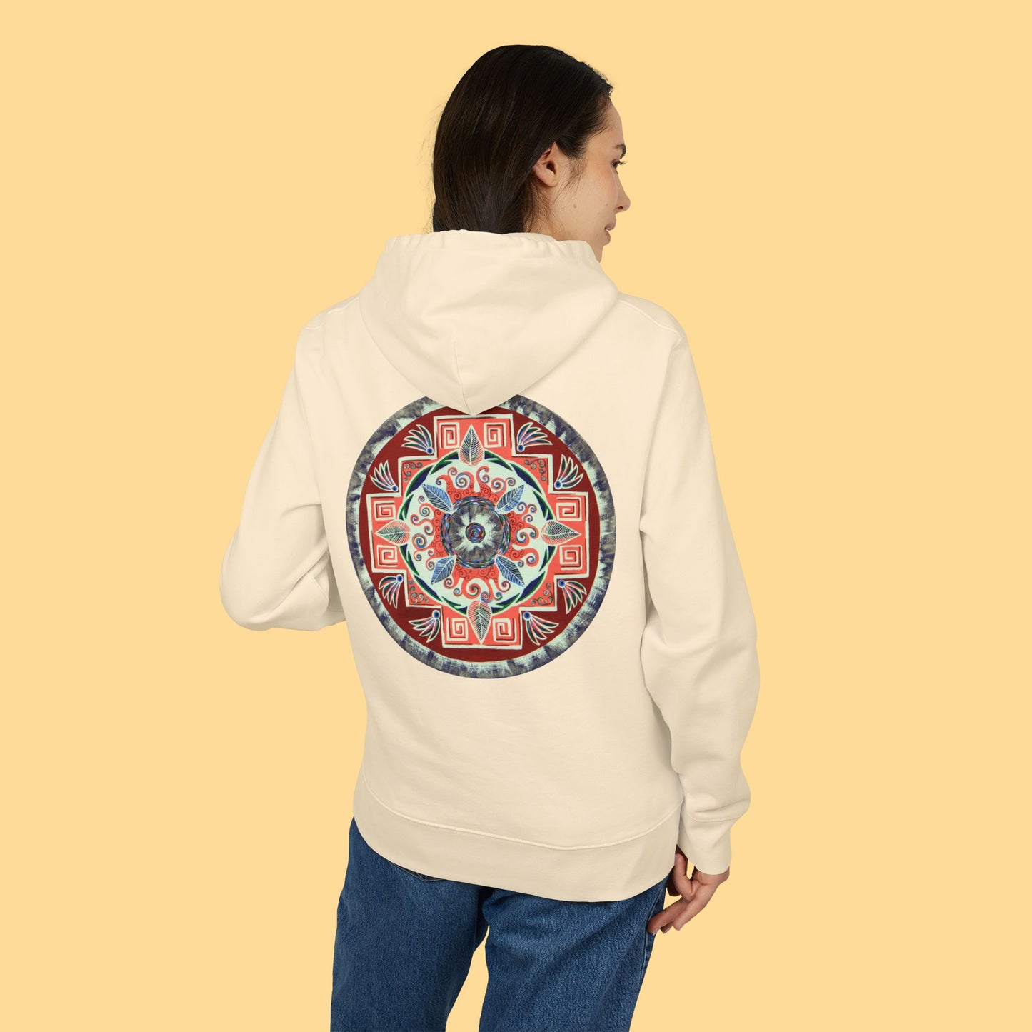 "Rojachakana" Organic Cruiser Hoodie (Font&Back Print)