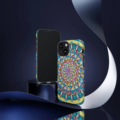 "Almandalayana" Art Phone Armor - Blue Flame Array Phone Case