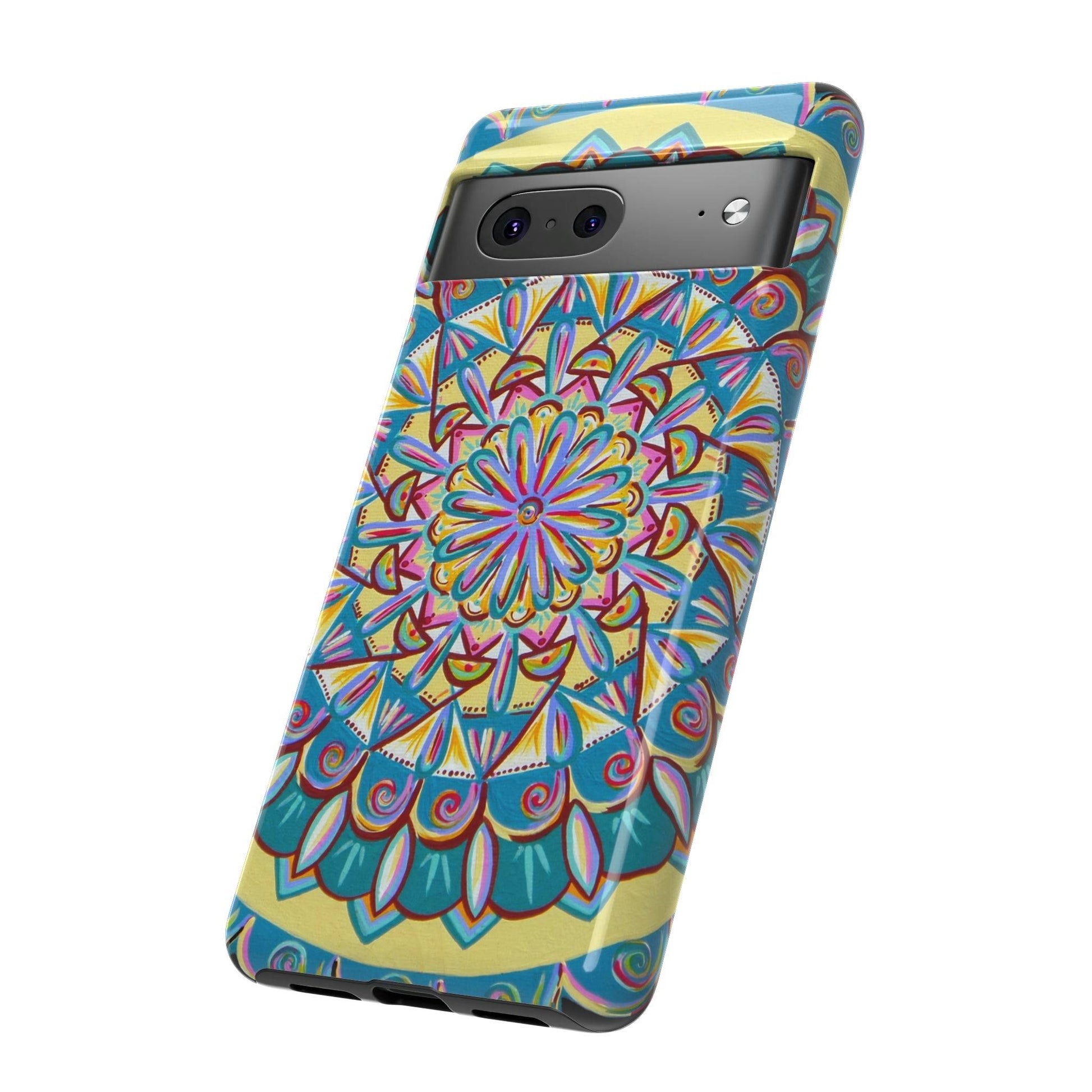 "Almandalayana" Art Phone Armor - Blue Flame Array Phone Case