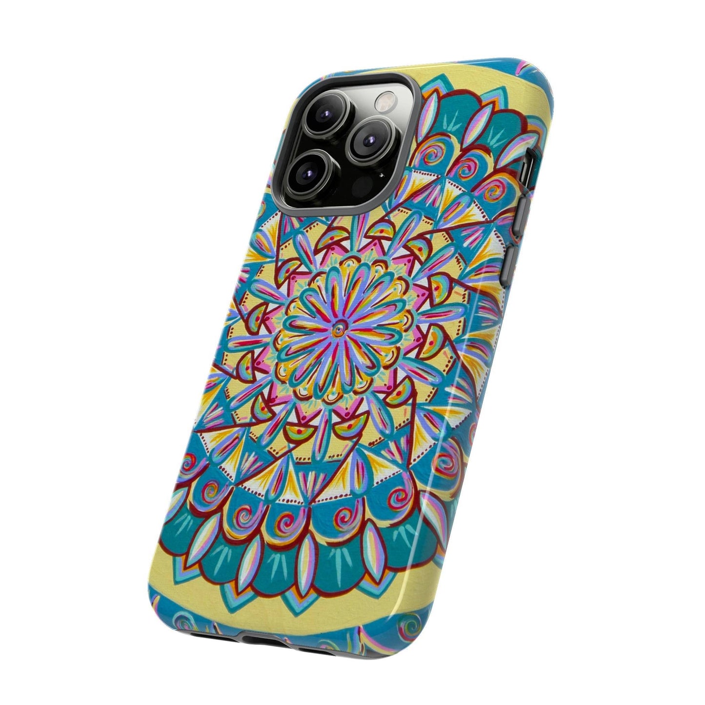 "Almandalayana" Art Phone Armor - Blue Flame Array Phone Case