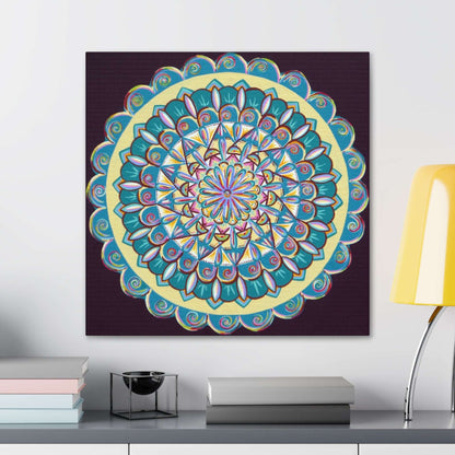 "Almandalayana" Canvas Gallery Wraps - Blue Flame Array Canvas