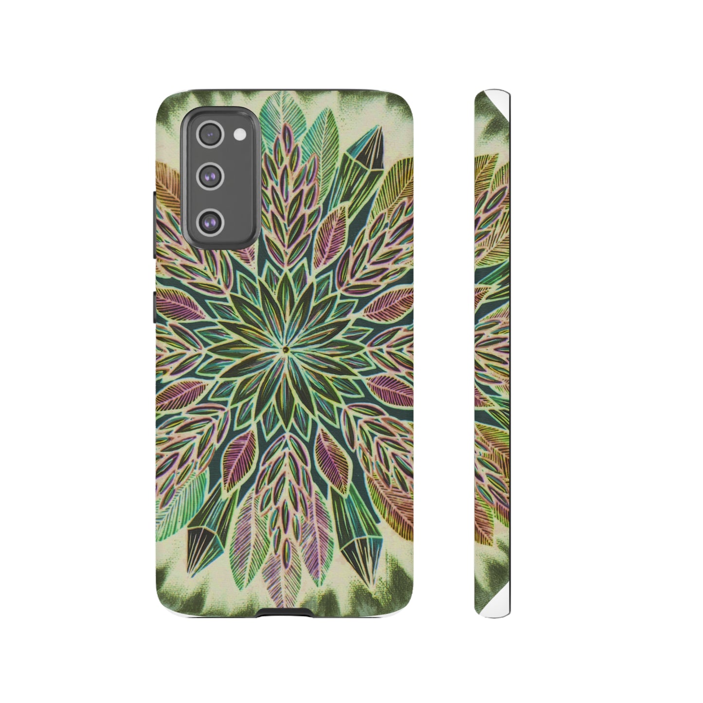 "Krystalhoja Verde" Art Phone Armor - Blue Flame Array Samsung Galaxy S20 FE / Matte Phone Case