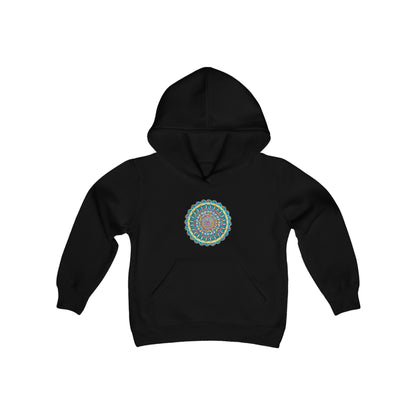 "Almandalayana" Lads & Lasses Hoodie - Blue Flame Array Black / S Kids clothes