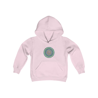 "Almandalayana" Lads & Lasses Hoodie - Blue Flame Array Light Pink / XS Kids clothes