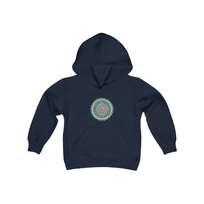 "Almandalayana" Lads & Lasses Hoodie - Blue Flame Array Navy / S Kids clothes