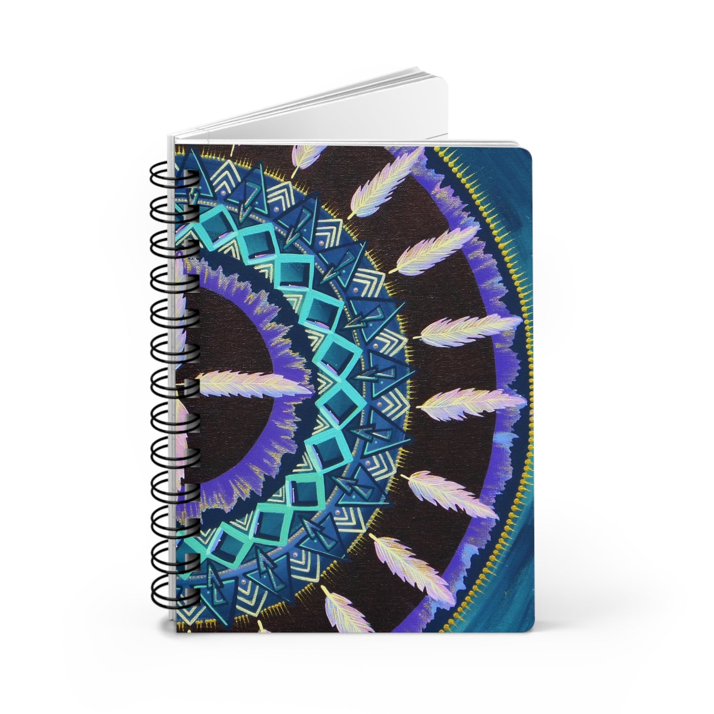 "Cuatro Vientos" Spiral Bound Journal - Blue Flame Array Paper products