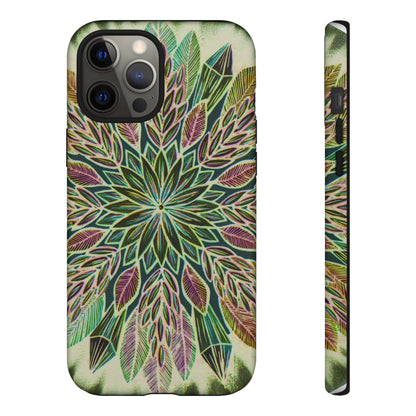 "Krystalhoja Verde" Art Phone Armor - Blue Flame Array iPhone 12 Pro Max / Matte Phone Case