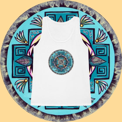 "Hojachakana" Ladies Dreamer Tank Top - Blue Flame Array Tank Top