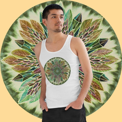 "Krystalhoja Verde" Lords Organic Tank Top - Blue Flame Array Tank Top