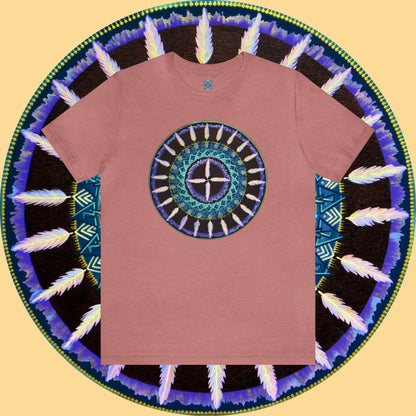 "Cuatro Vientos" Lords & Ladies Tee - Blue Flame Array Heather Mauve / S T-Shirt