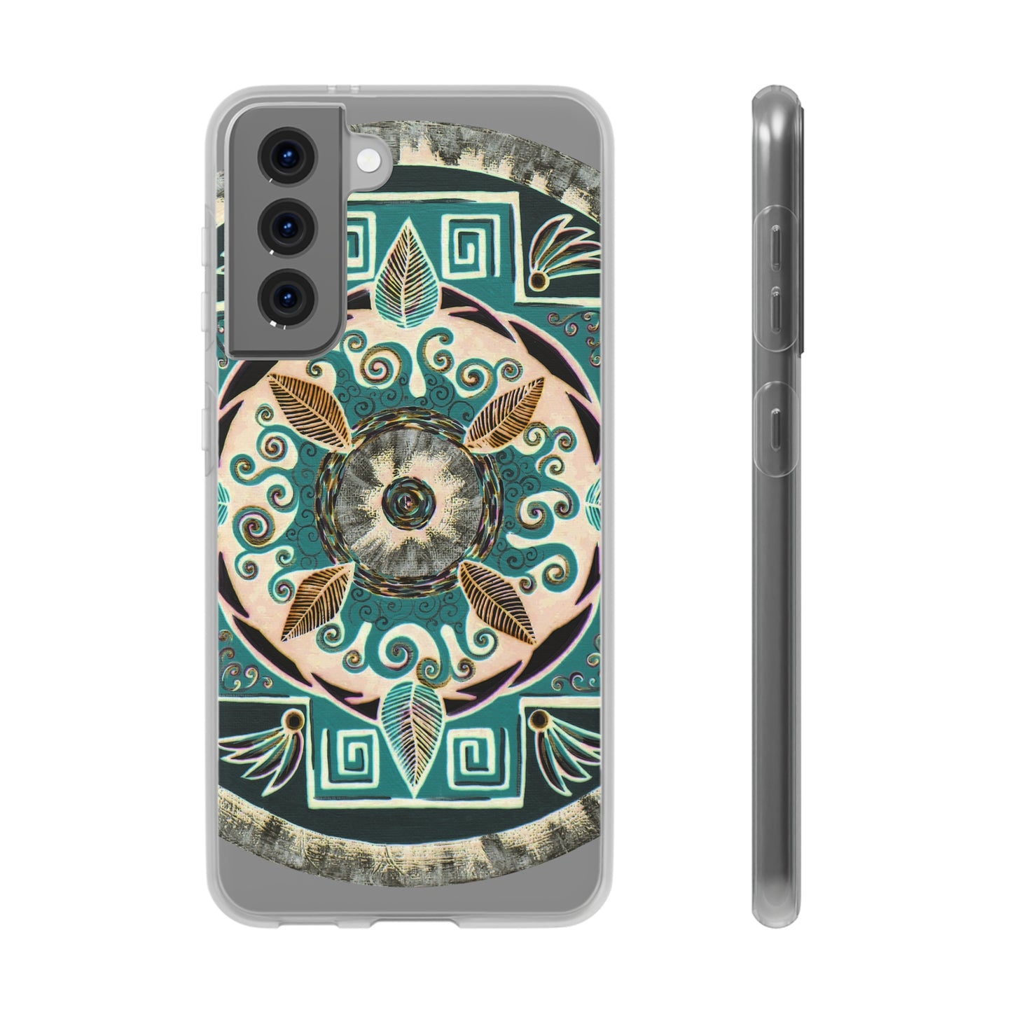 "Hojachakanazura" Art Phone Armor (slim-fit) - Blue Flame Array Samsung Galaxy S21 Phone Case