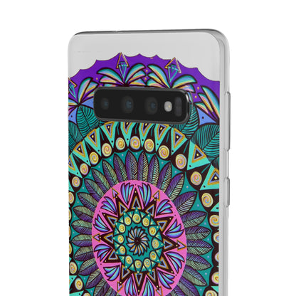 "Mandaladiosa" Art Phone Armor (slim-fit) - Blue Flame Array Phone Case