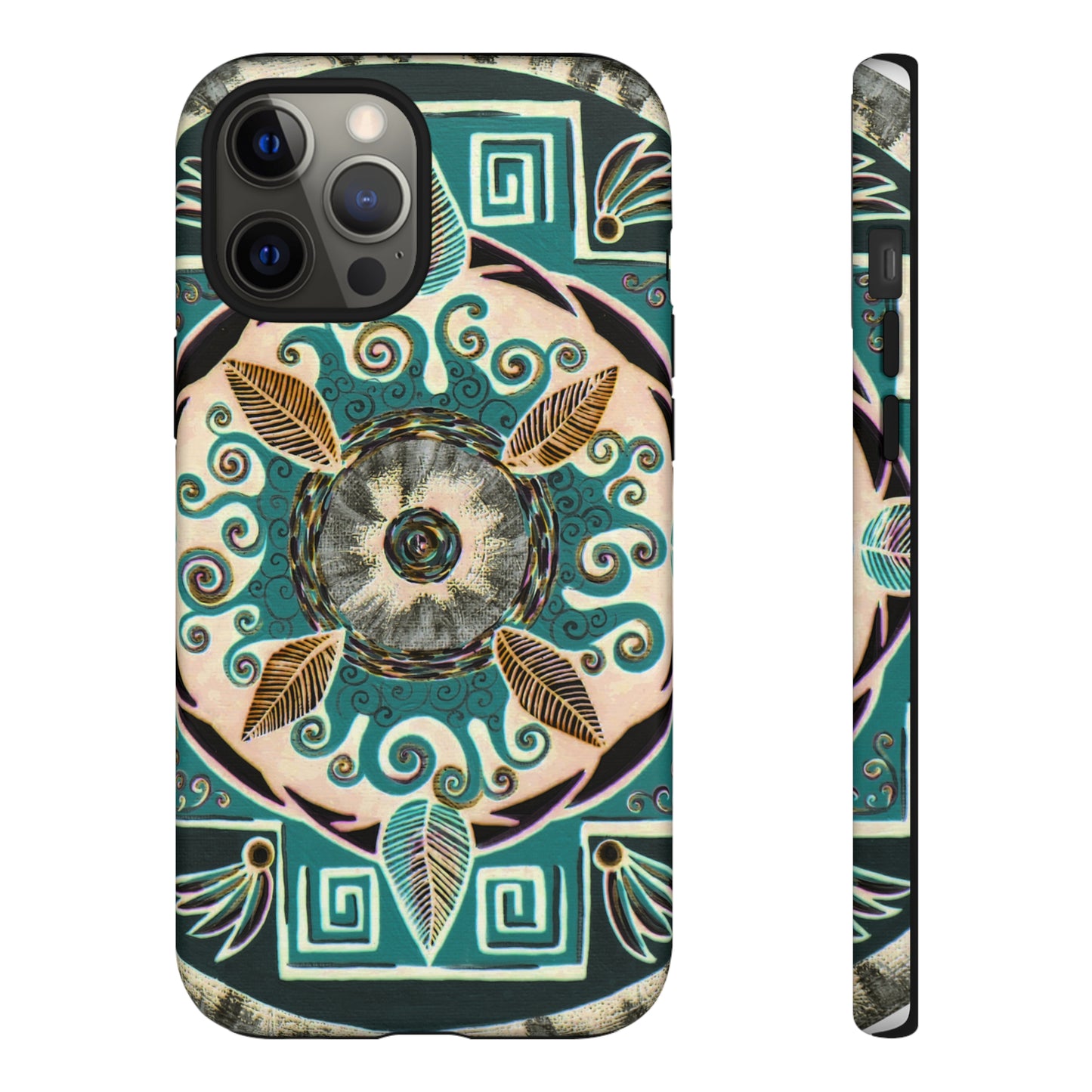 "Hojachakanazura" Art Phone Armor - Blue Flame Array iPhone 12 Pro Max / Matte Phone Case