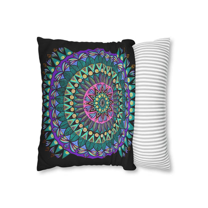 "Mandaladiosa" Dreamcatcher Pillow Cover - Blue Flame Array Home Decor