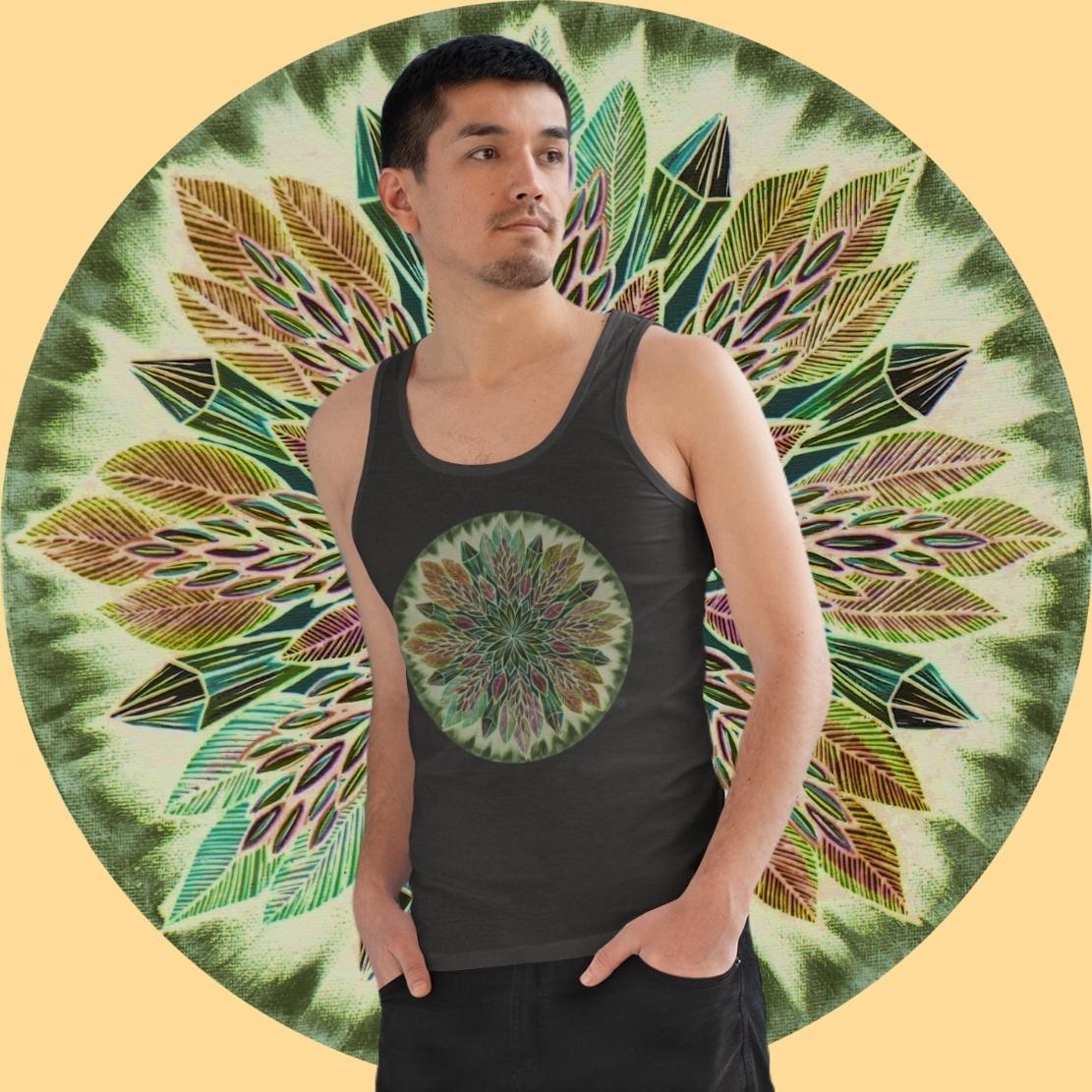 "Krystalhoja Verde" Lords Organic Tank Top - Blue Flame Array Tank Top