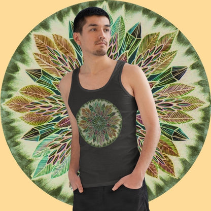 "Krystalhoja Verde" Lords Organic Tank Top - Blue Flame Array Tank Top