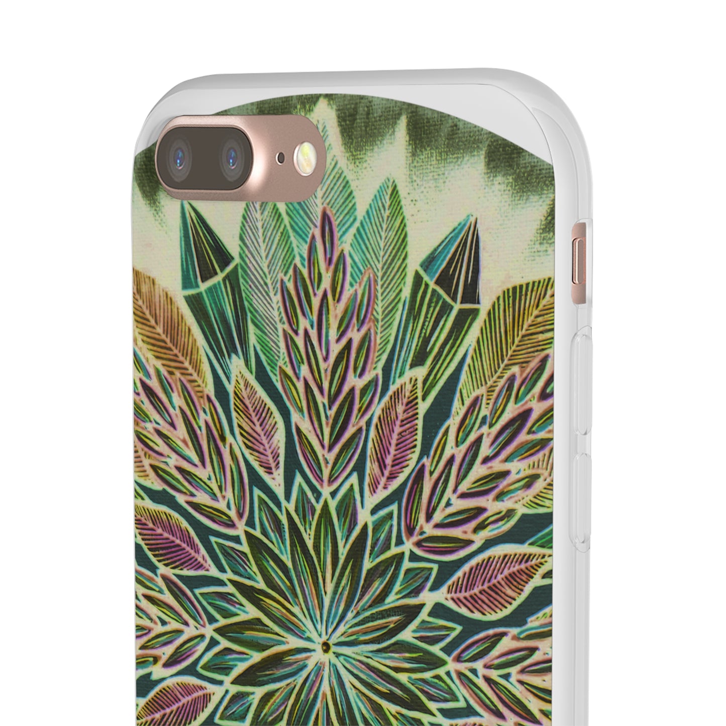 "Krystalhoja Verde" Art Phone Armor (slim-fit) - Blue Flame Array Phone Case