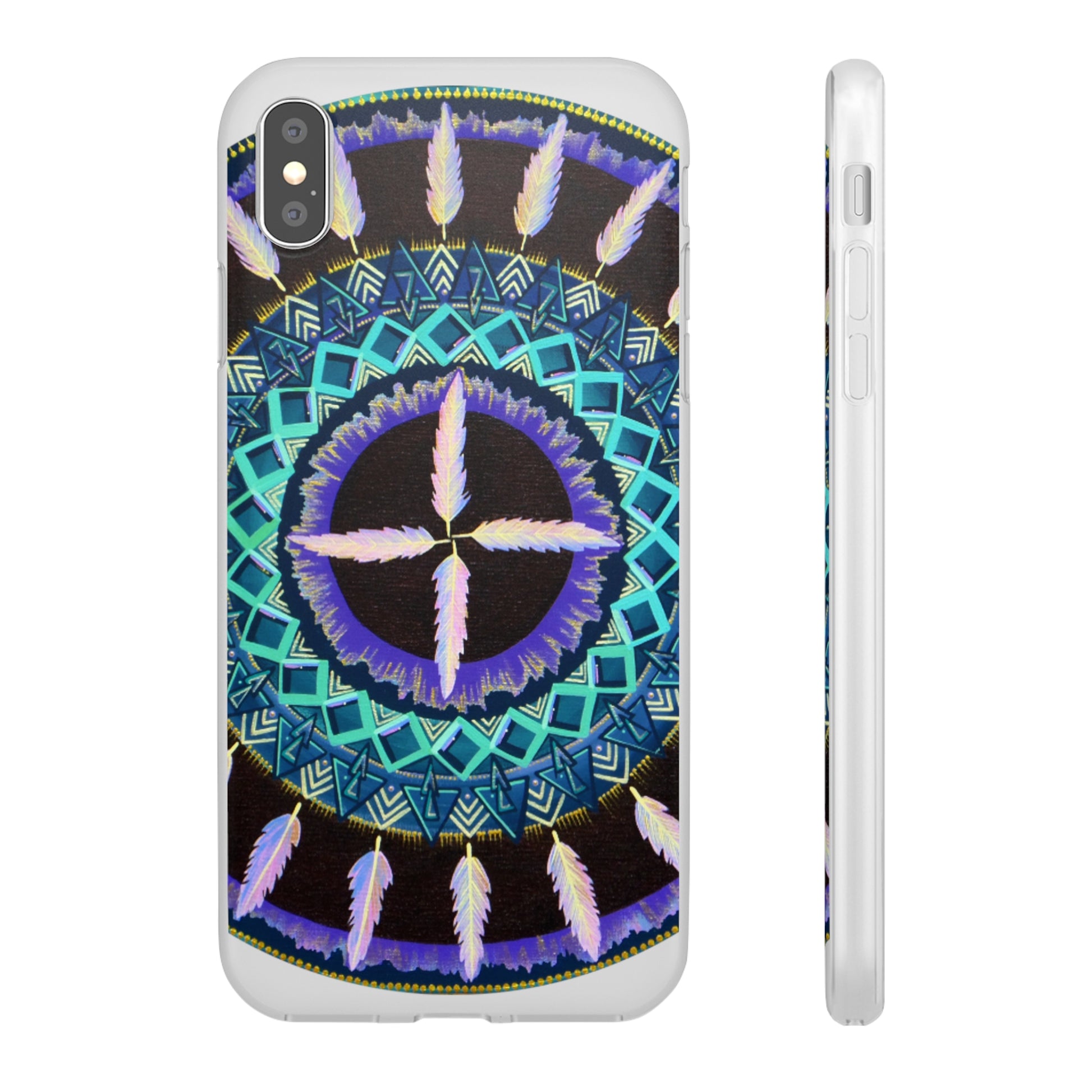 "Cuatro Vientos" Art Phone Armor (slim-fit) - Blue Flame Array iPhone XS MAX with gift packaging Phone Case