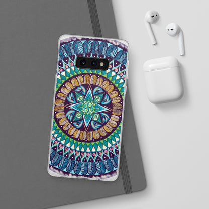 "AquilazurA Kryst'dala" Art Phone Armor (slim-fit) - Blue Flame Array Phone Case