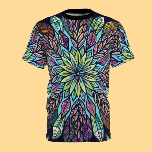 "Krystalhoja" Lords & Ladies All-Over-Print Tee - Blue Flame Array All Over Prints