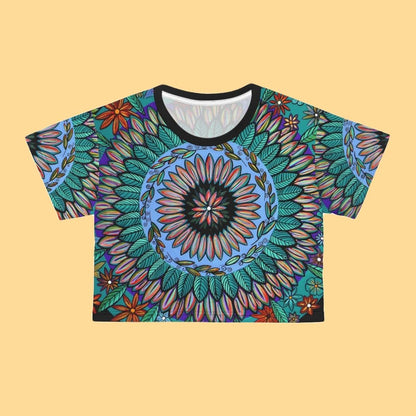 "Mandalavida" Crop Tee