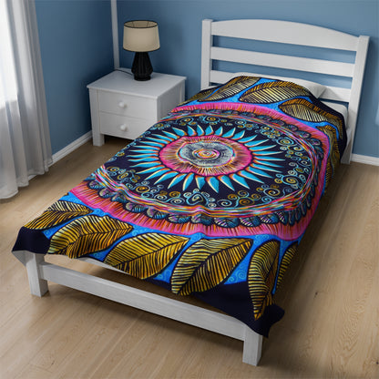 "Mandalamirananda" Dreamcatcher Blanket