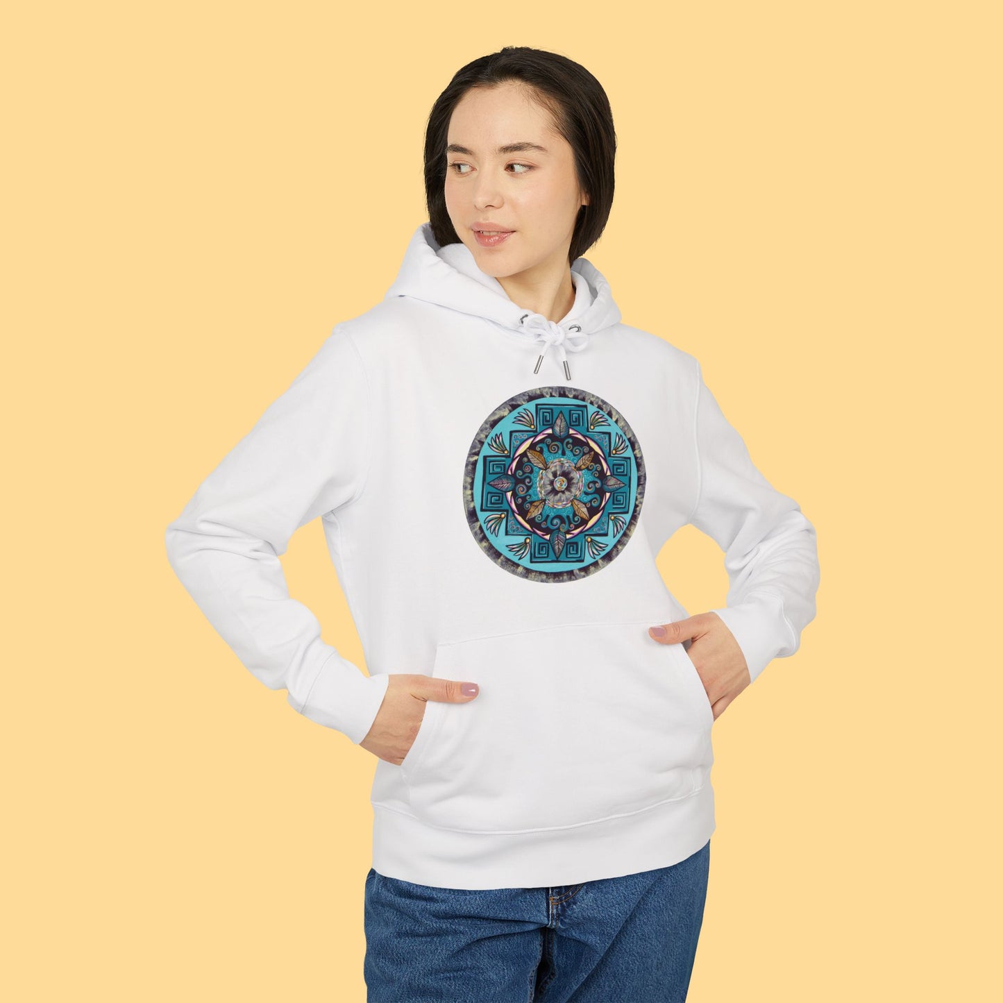 "Hojachakana" Organic Cruiser Hoodie (Font&Back Print)