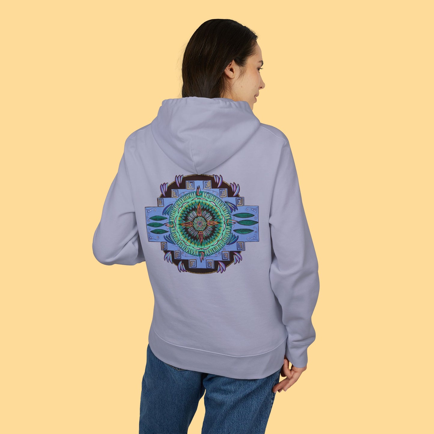 "Plumachakana" Organic Cruiser Hoodie (Font&Back Print)