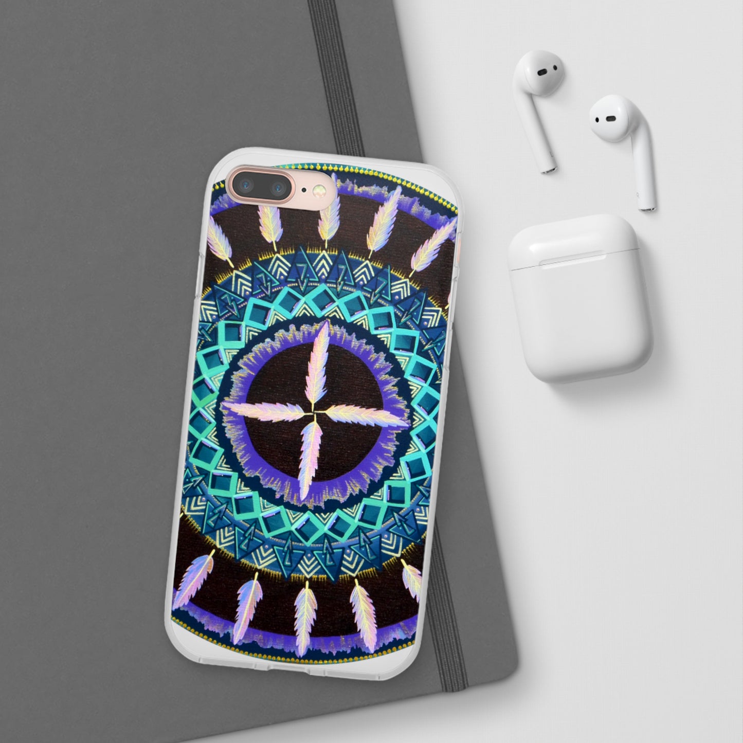 "Cuatro Vientos" Art Phone Armor (slim-fit) - Blue Flame Array Phone Case