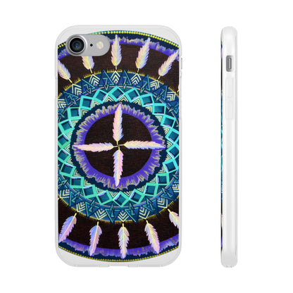 "Cuatro Vientos" Art Phone Armor (slim-fit) - Blue Flame Array iPhone 7 with gift packaging Phone Case