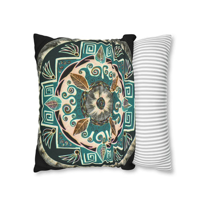 "Hojachakanazura" Dreamcatcher Pillow Cover - Blue Flame Array Home Decor