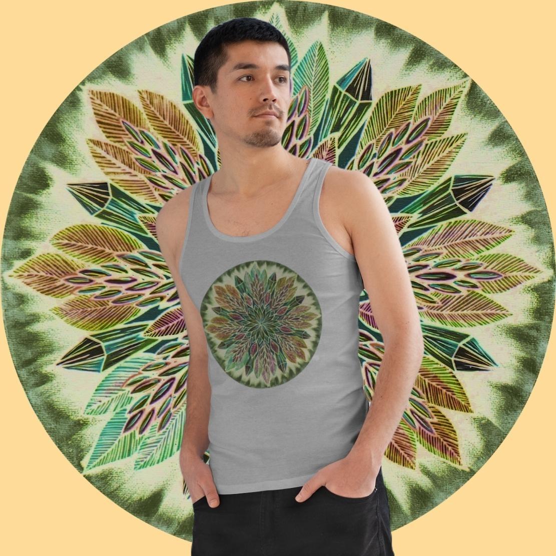 "Krystalhoja Verde" Lords Organic Tank Top - Blue Flame Array Tank Top